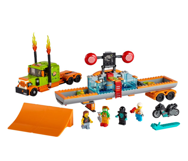 LEGO City 60294 Ciężarówka kaskaderska - 1026655 - zdjęcie 2